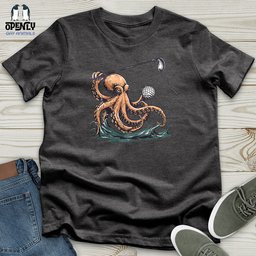 Octopus Golf Swing Unisex T Shirt Gift For Animal Lover