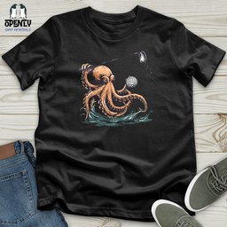 Octopus Golf Swing Unisex T Shirt Gift For Animal Lover