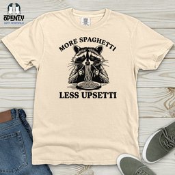 More Spaghetti Less Upsetti 2 Heavy Cotton Comfort Colors Tee Gift For Animal Lover
