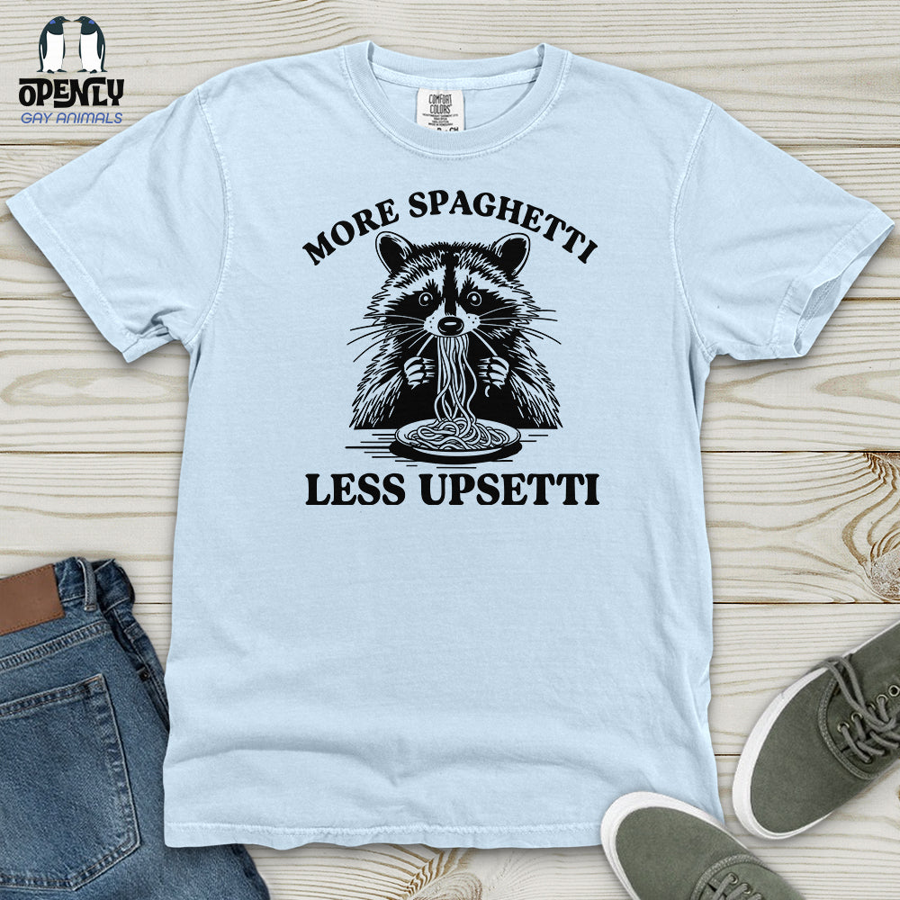 More Spaghetti Less Upsetti 2 Heavy Cotton Comfort Colors Tee Gift For Animal Lover