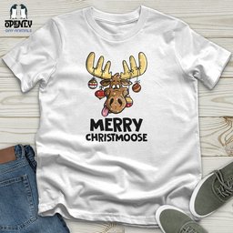 Merry Christmoose Unisex T Shirt Gift For Animal Lover