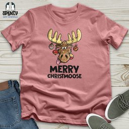 Merry Christmoose Unisex T Shirt Gift For Animal Lover
