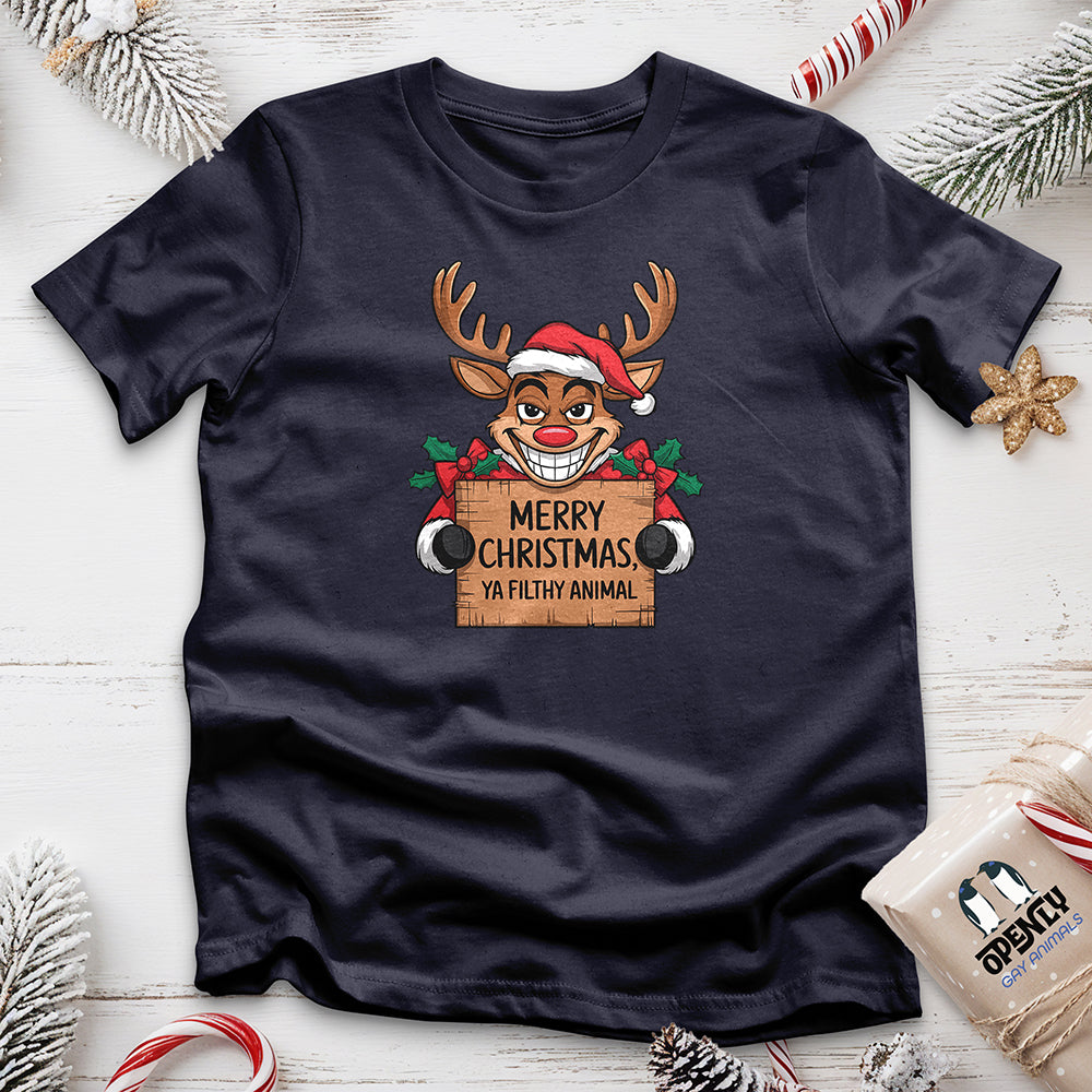 Merry Christmas Ya Filthy Animal Unisex T Shirt Gift For Animal Lover