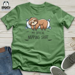 My Official Napping Shirt Unisex T Shirt Gift For Animal Lover