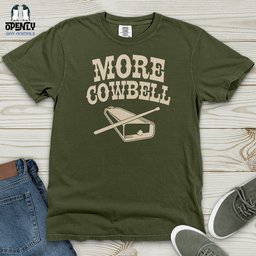 More Cowbell Heavy Cotton Comfort Colors Tee Gift For Animal Lover