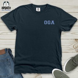 Oga Logo Embroidered Heavy Cotton Comfort Colors Tee Gift For Animal Lover