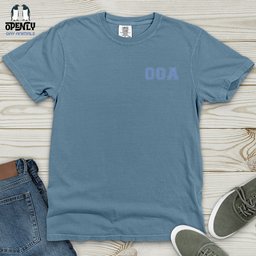 Oga Logo Embroidered Heavy Cotton Comfort Colors Tee Gift For Animal Lover
