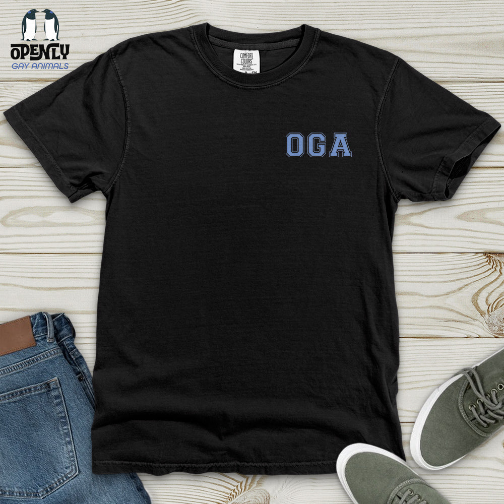 Oga Logo Embroidered Heavy Cotton Comfort Colors Tee Gift For Animal Lover