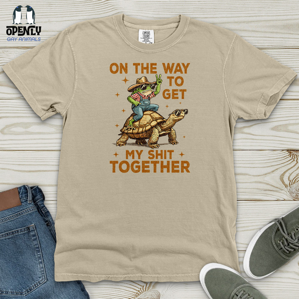 On The Way To Get My Shit Together Heavy Cotton Comfort Colors Tee Gift For Animal Lover