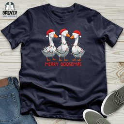 Merry Goosemas Softstyle Tee Gift For Animal Lover