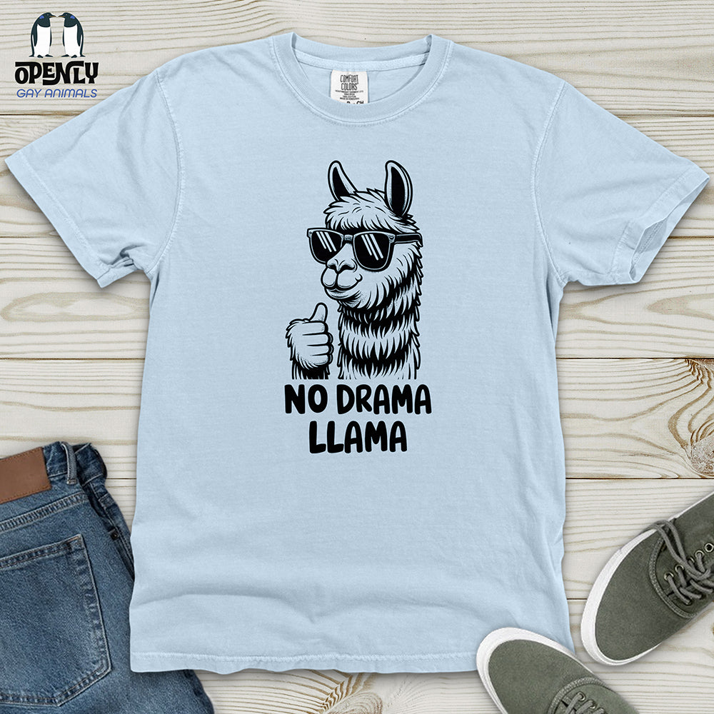 No Drama Llama Heavy Cotton Comfort Colors Tee Gift For Animal Lover