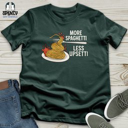 More Spaghetti Less Upsetti Unisex T Shirt Gift For Animal Lover