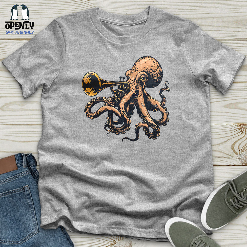 Octopus Trumpet Solo Softstyle Tee Gift For Animal Lover
