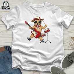 Musician Dog Unisex T Shirt Gift For Dog Lover