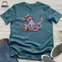 Octopus Takes A Selfie Unisex T Shirt Gift For Animal Lover