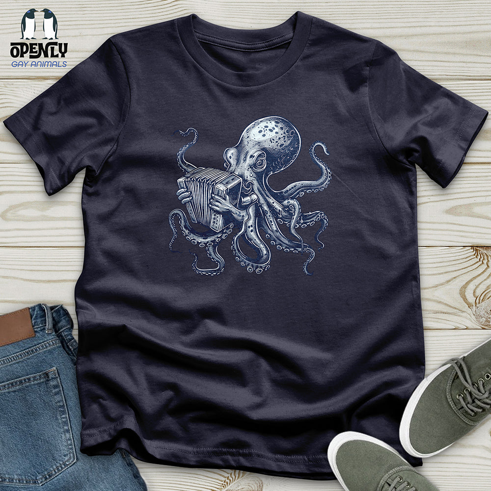 Octopus Accordion Serenade Unisex T Shirt Gift For Animal Lover