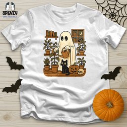 Retro Ghost Gardening Unisex T Shirt Gift For Animal Lover