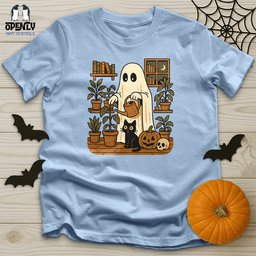 Retro Ghost Gardening Unisex T Shirt Gift For Animal Lover