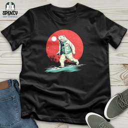 Polar Bear Nightwalk Unisex T Shirt Gift For Animal Lover