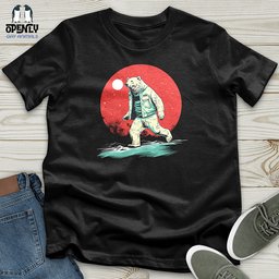 Polar Bear Nightwalk Unisex T Shirt Gift For Animal Lover