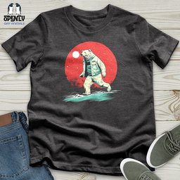 Polar Bear Nightwalk Unisex T Shirt Gift For Animal Lover