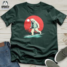 Polar Bear Nightwalk Unisex T Shirt Gift For Animal Lover