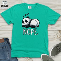 Panda Nope Heavy Cotton Comfort Colors Tee Gift For Animal Lover