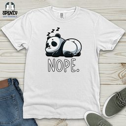 Panda Nope Heavy Cotton Comfort Colors Tee Gift For Animal Lover