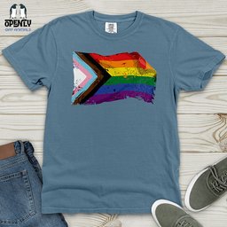 Lgbtq Flag Heavy Cotton Comfort Colors Tee Gift For Animal Lover