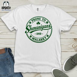Prone To Shenanigans And Malarky Heavy Cotton Comfort Colors Tee Gift For Animal Lover