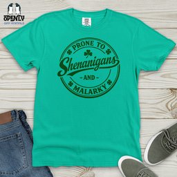 Prone To Shenanigans And Malarky Heavy Cotton Comfort Colors Tee Gift For Animal Lover