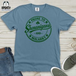 Prone To Shenanigans And Malarky Heavy Cotton Comfort Colors Tee Gift For Animal Lover