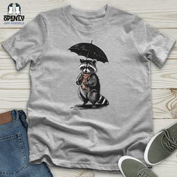 Raccoon Holding Umbrella Unisex T Shirt Gift For Animal Lover