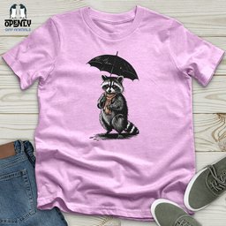 Raccoon Holding Umbrella Unisex T Shirt Gift For Animal Lover