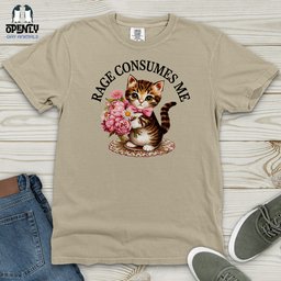 Rage Consumes Me Heavy Cotton Comfort Colors Tee Gift For Animal Lover