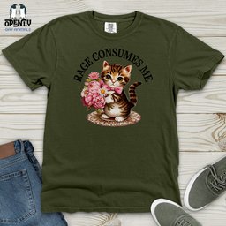 Rage Consumes Me Heavy Cotton Comfort Colors Tee Gift For Animal Lover