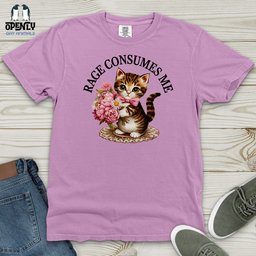 Rage Consumes Me Heavy Cotton Comfort Colors Tee Gift For Animal Lover