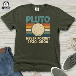 Pluto Never Forget Heavy Cotton Comfort Colors Tee Gift For Animal Lover