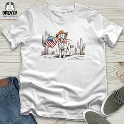 Memorial Day Cowboy Dog Unisex T Shirt Gift For Dog Lover