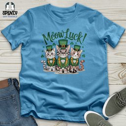 Meow Luck Unisex T Shirt Gift For Cat Lover