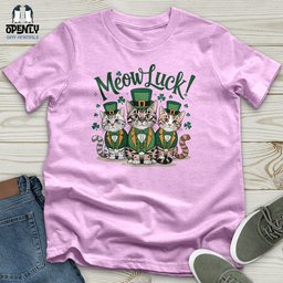 Meow Luck Unisex T Shirt Gift For Cat Lover