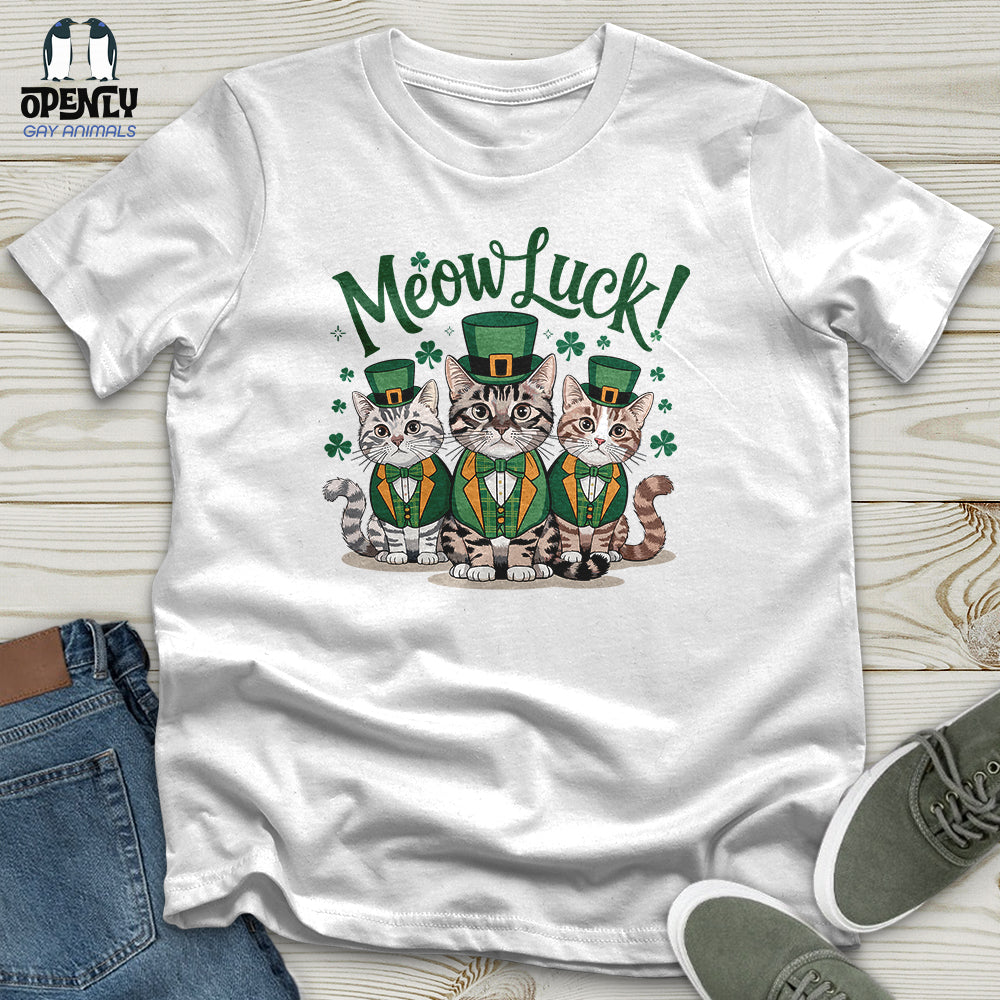 Meow Luck Unisex T Shirt Gift For Cat Lover