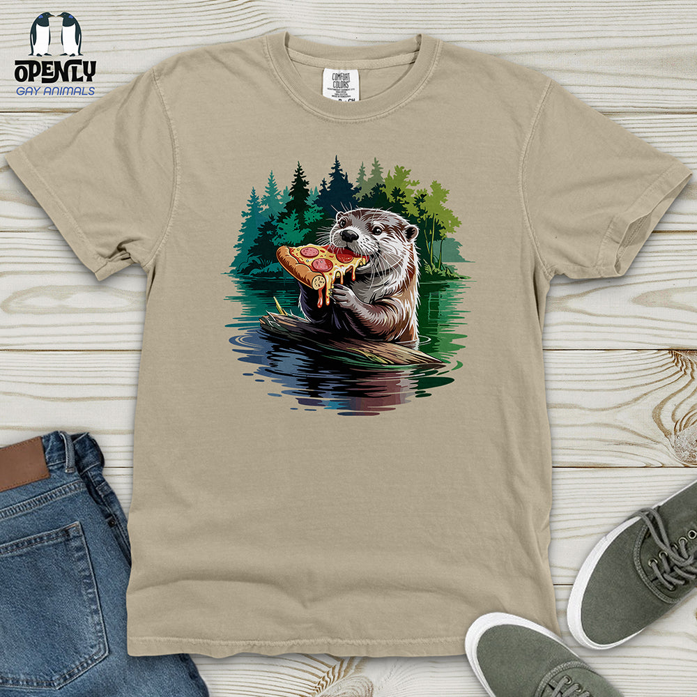 Otter Pizza Heavy Cotton Comfort Colors Tee Gift For Animal Lover