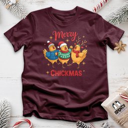 Merry Chickmas 2 Unisex T Shirt Gift For Animal Lover