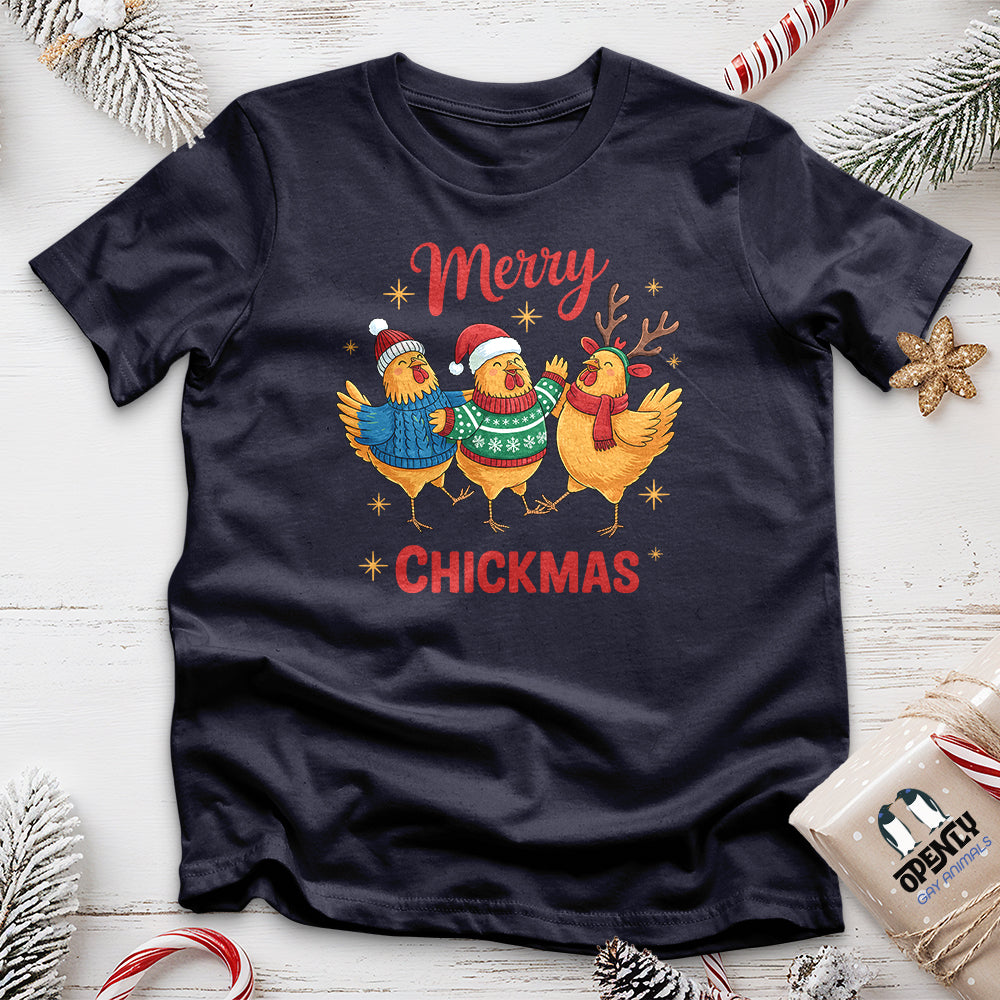 Merry Chickmas 2 Unisex T Shirt Gift For Animal Lover