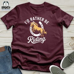 Riding Unisex T Shirt Gift For Animal Lover