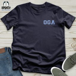 Oga Logo Embroidered Unisex T Shirt Gift For Animal Lover