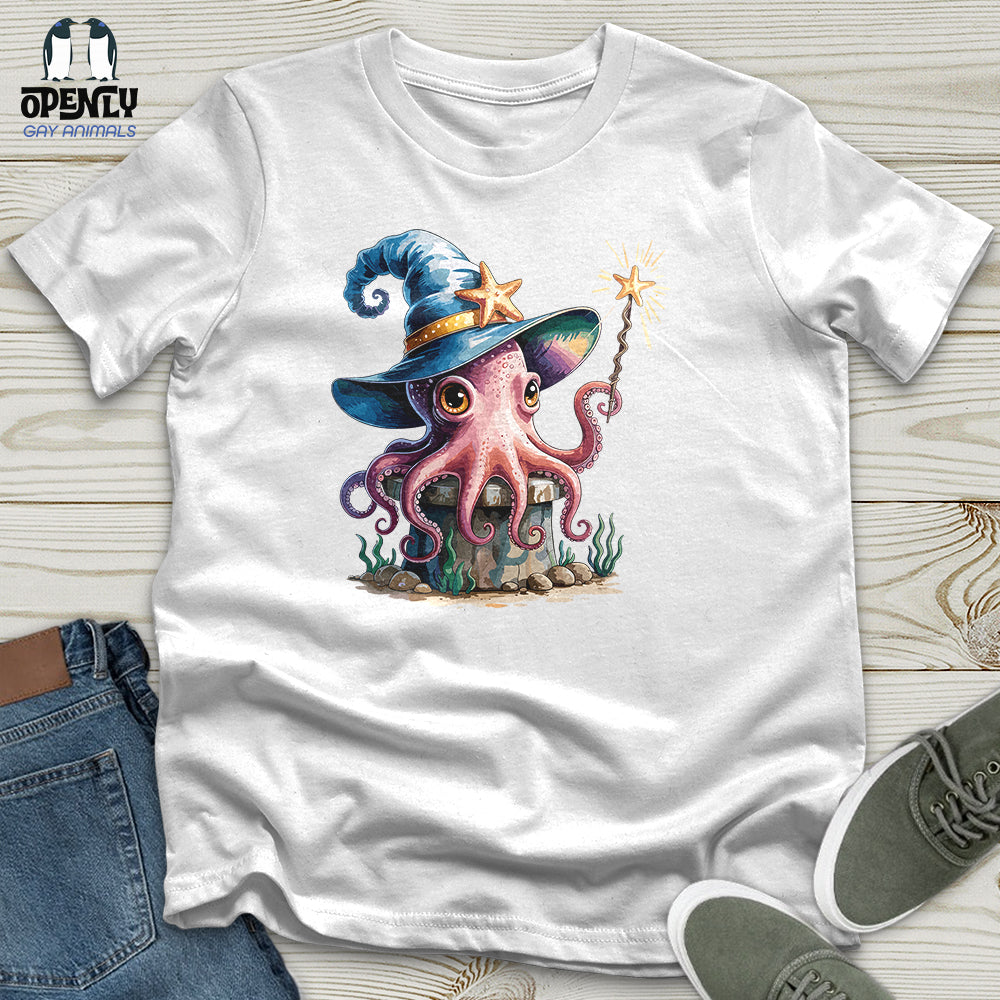 Octopus Wizard Unisex T Shirt Gift For Animal Lover