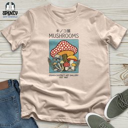 Mushrooms Unisex T Shirt Gift For Animal Lover