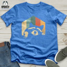 Retro Raccoon Unisex T Shirt Gift For Animal Lover